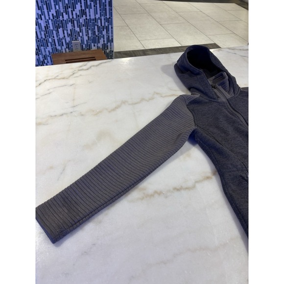 North Face Women's Size Small Full-zip Fleece Hoodie Amazing Condition Gray - Picture 7 of 12